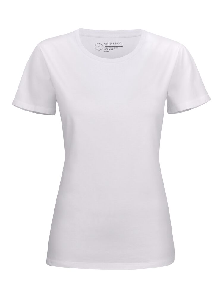 Cutter & Buck Manzanita Roundneck T-shirt Dame i fargen White