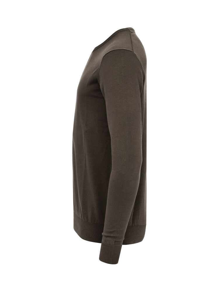 Cutter & Buck Oakville Crewneck Herre i fargen Dark Mocca