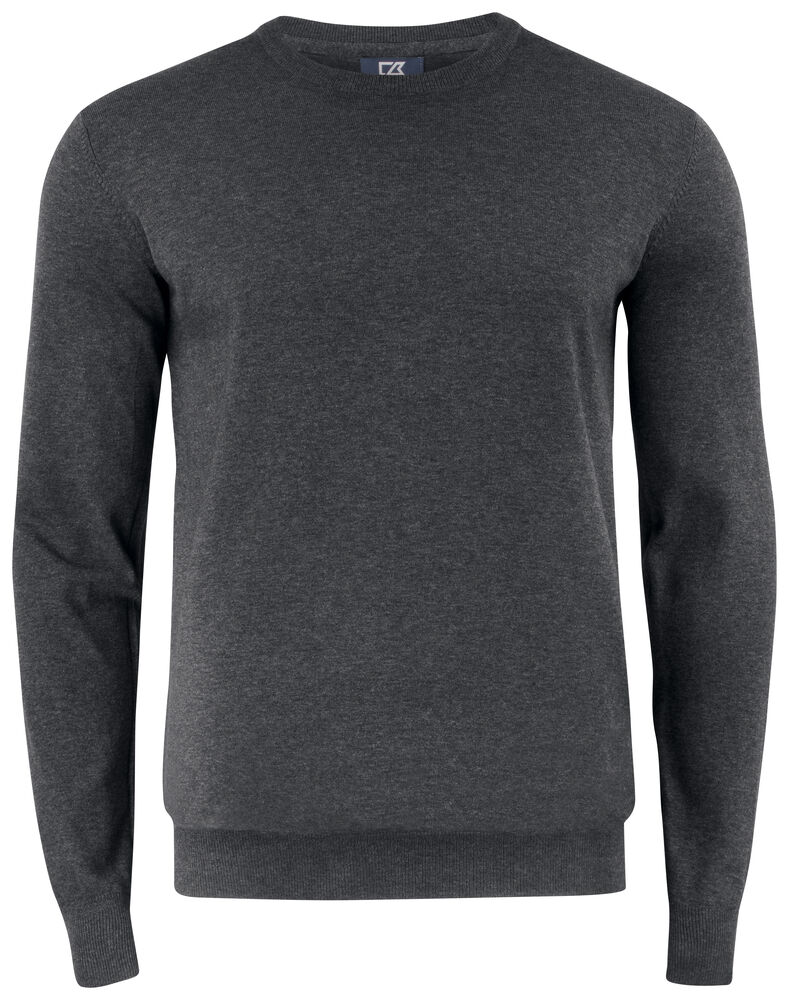 Cutter & Buck Oakville Crewneck Herre i fargen Dark Mocca