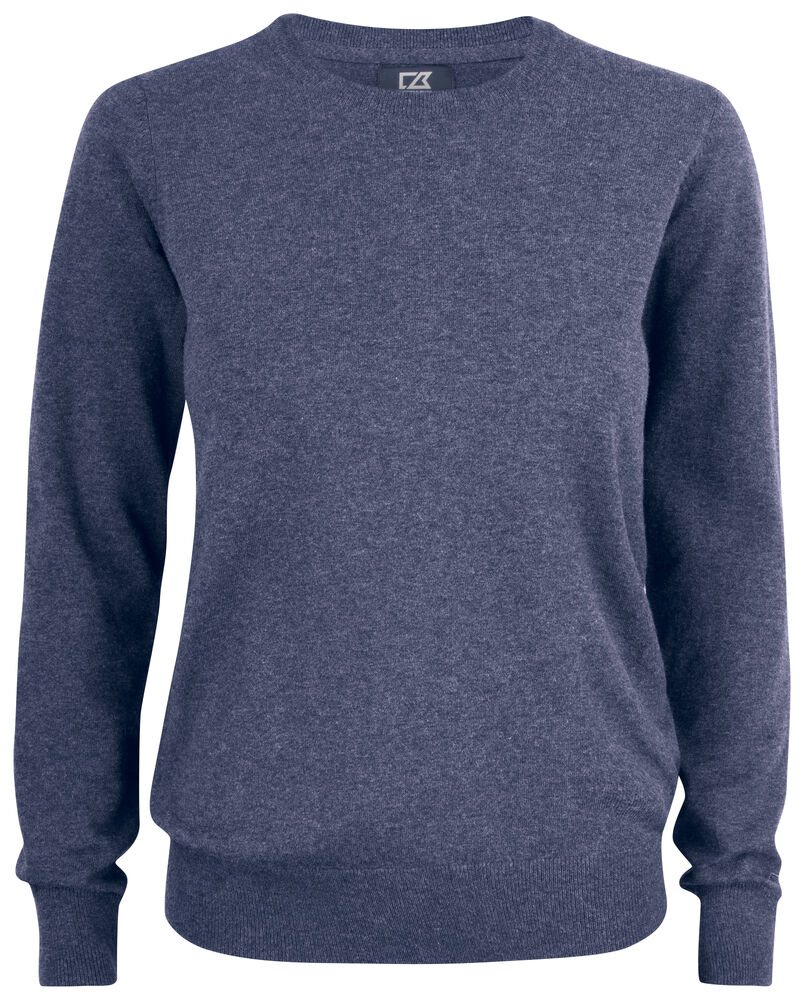 Cutter & Buck Oakville Crewneck Dame i fargen Dark Mocca
