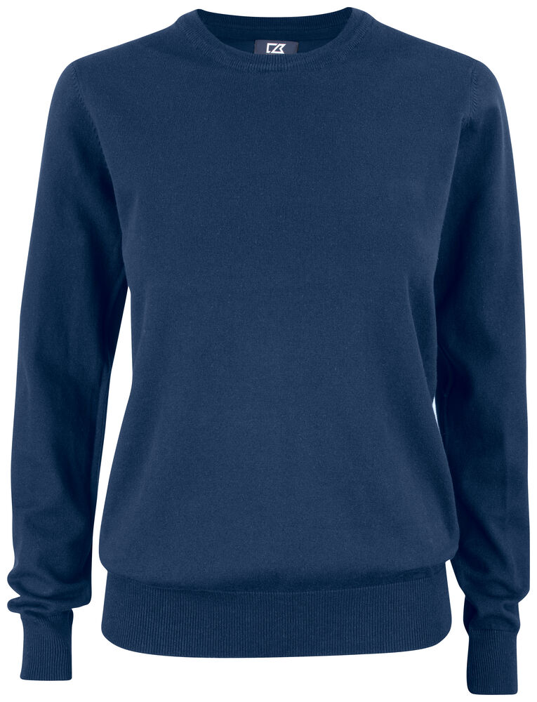 Cutter & Buck Oakville Crewneck Dame i fargen Dark Mocca
