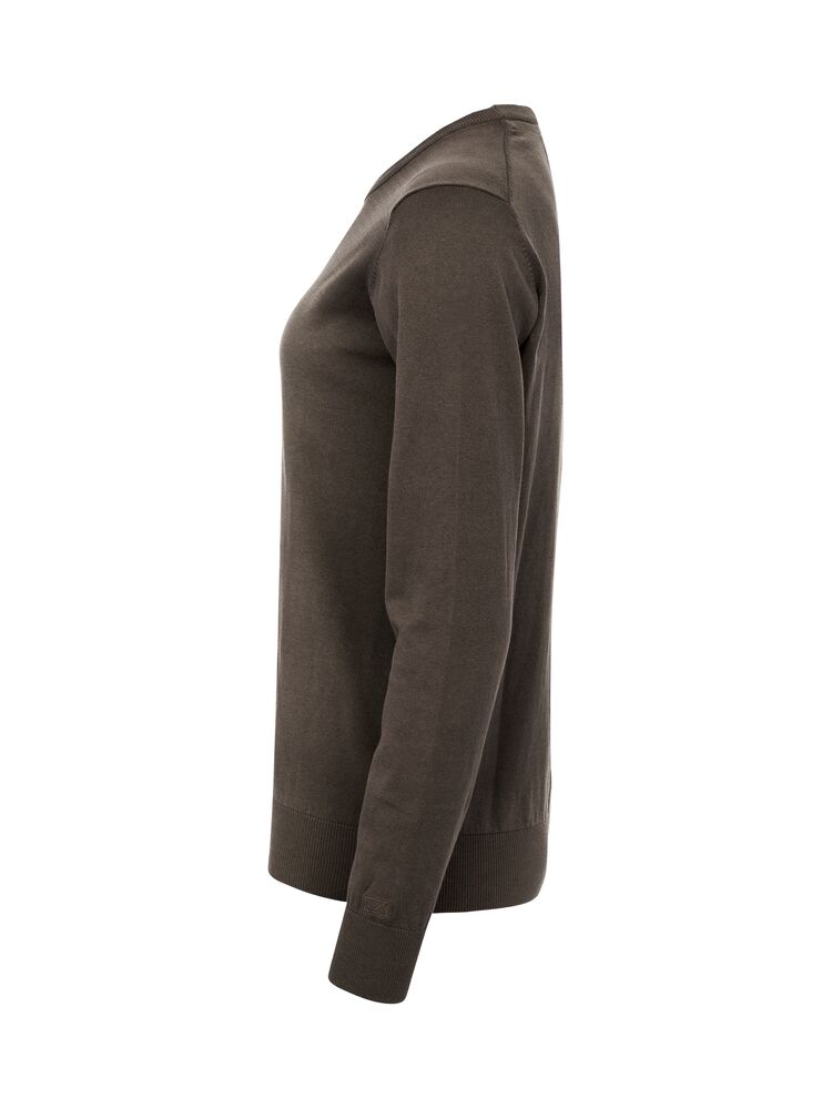 Cutter & Buck Oakville Crewneck Dame i fargen Dark Mocca