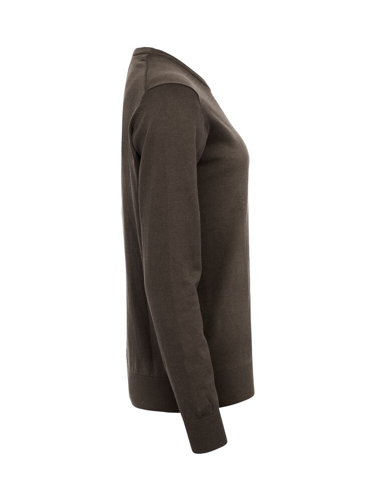 Cutter & Buck Oakville Crewneck Dame i fargen Dark Mocca