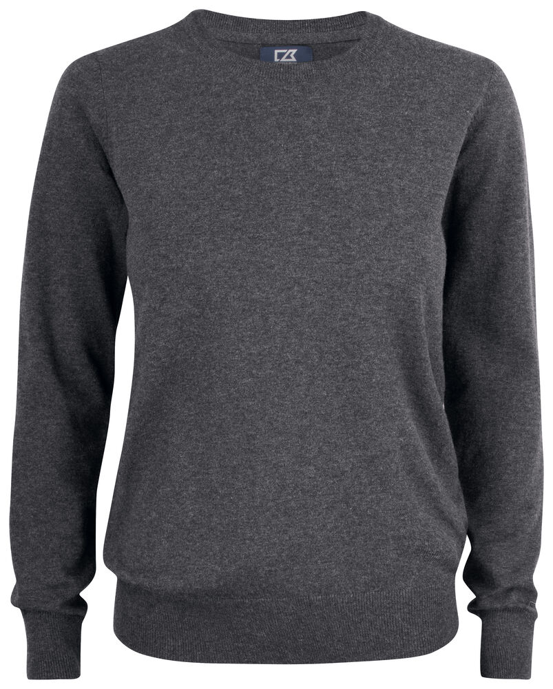 Cutter & Buck Oakville Crewneck Dame i fargen Dark Mocca