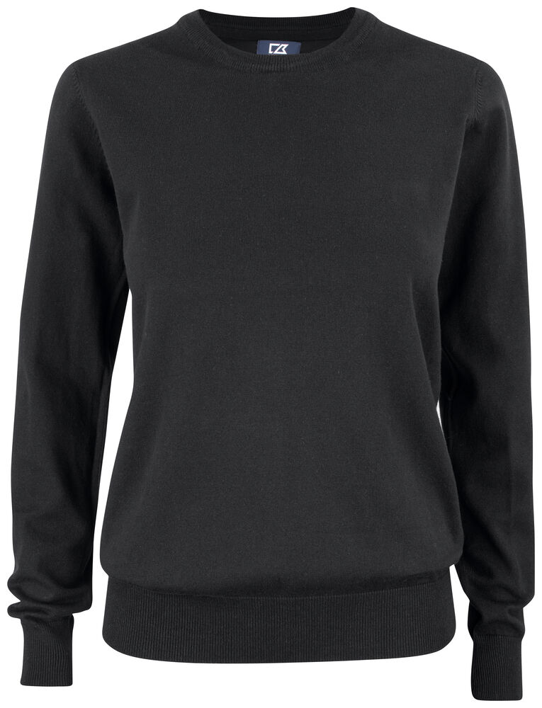 Cutter & Buck Oakville Crewneck Dame i fargen Dark Mocca