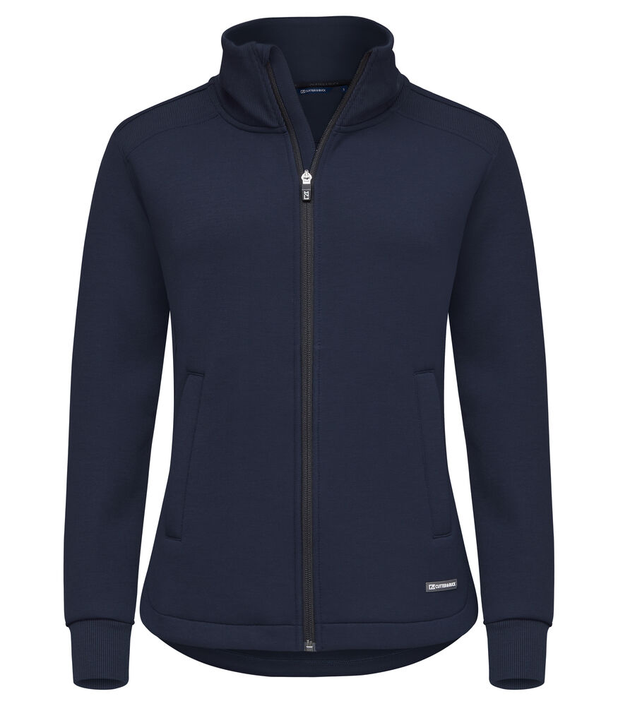 Cutter & Buck Pemberton Cardigan FZ Dame i fargen Ensign Blue