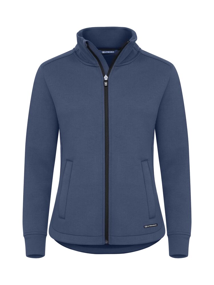 Cutter & Buck Pemberton Cardigan FZ Dame i fargen Ensign Blue
