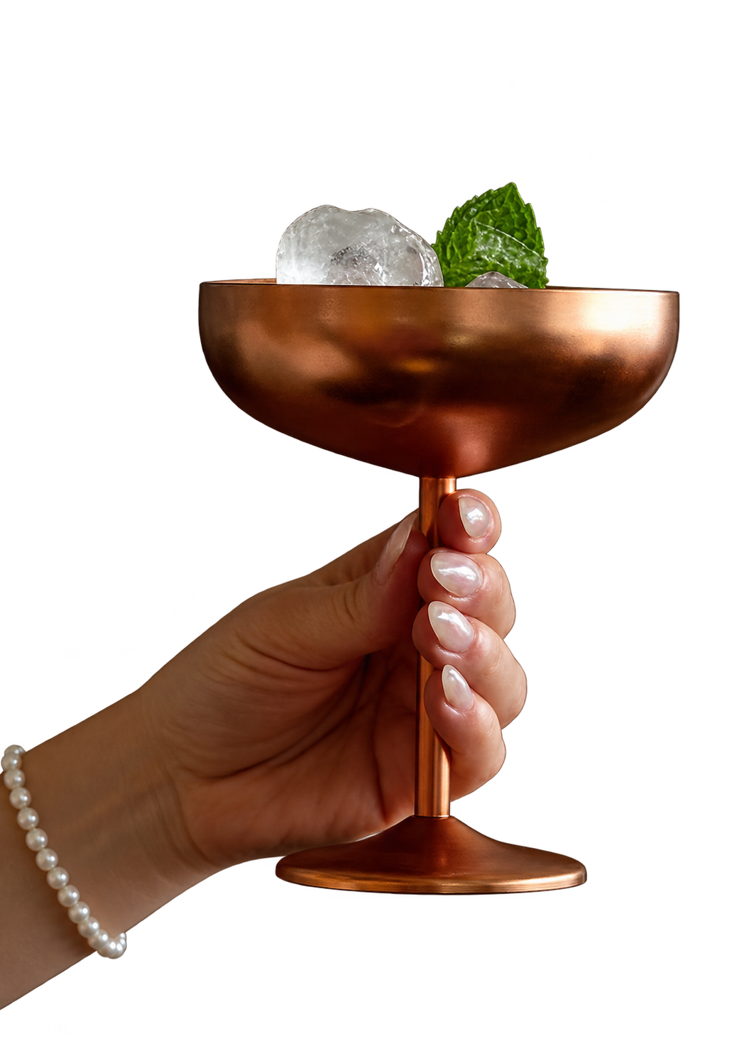 Champagne coupe i rustfritt stål, 2-pk.
